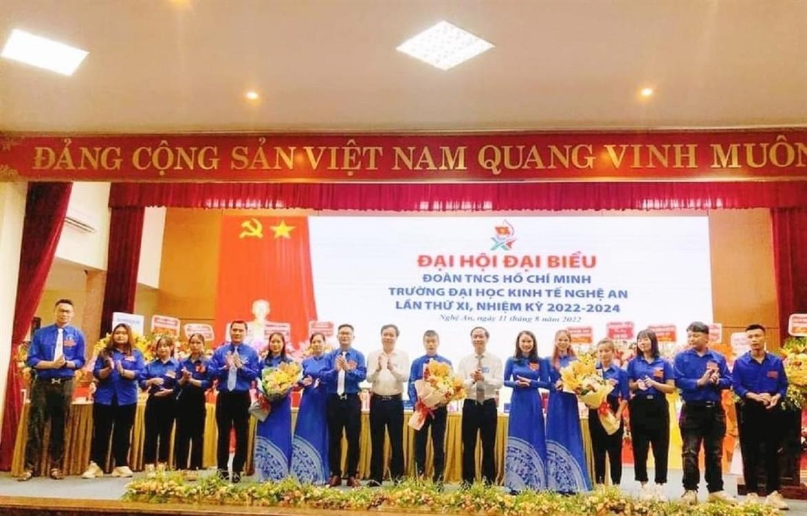 Đại hội đại biểu Đoàn TNCS Hồ Chí Minh Trường Đại học Kinh tế Nghệ An lần thứ XI, nhiệm kỳ 2022 - 2024
