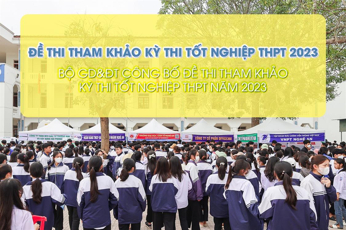 Đề thi tham khảo Kỳ thi tốt nghiệp THPT năm 2023