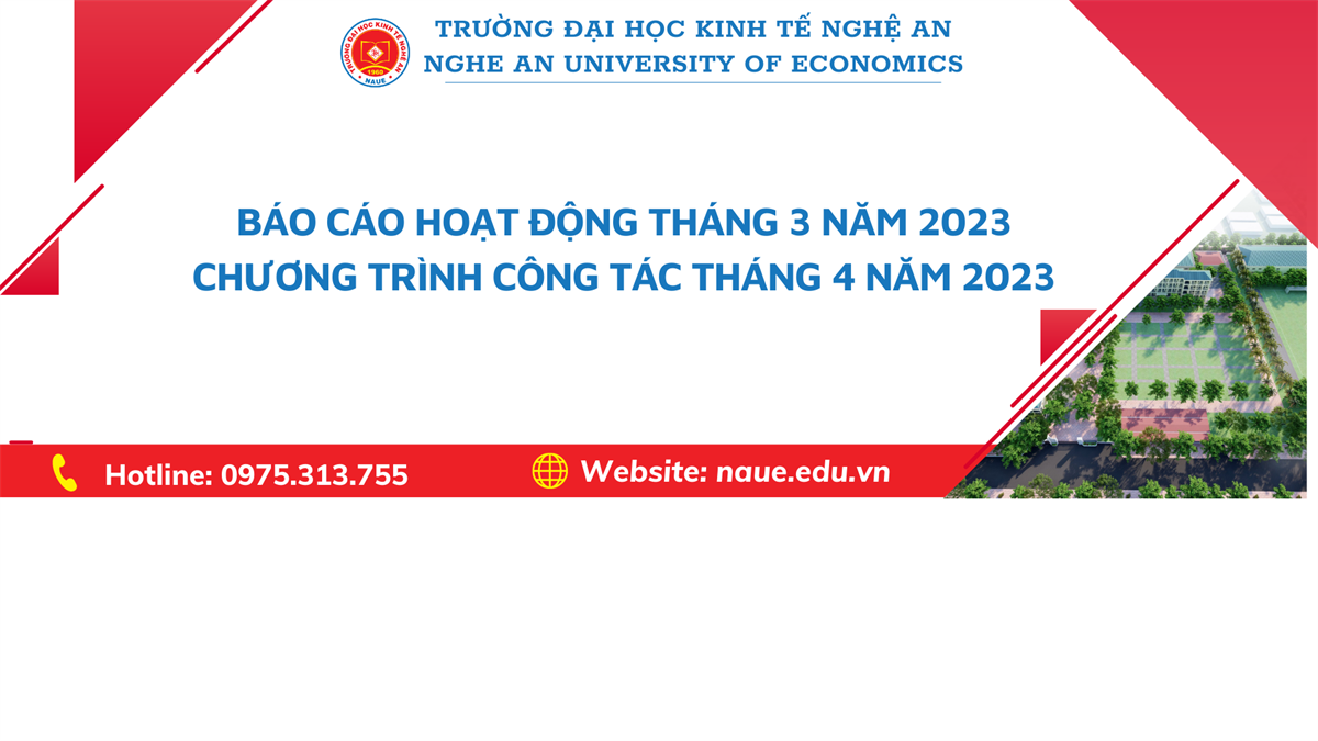  Báo cáo hoạt động tháng 3 năm 2023, Chương trình công tác tháng 4 năm 2023