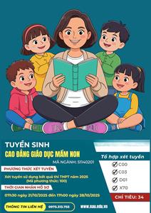 TUYỂN SINH CAO ĐẲNG GIÁO DỤC MẦM NON