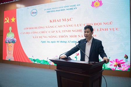 Bồi dưỡng kiến thức mới - tăng cường năng lực cho cán bộ cấp xã tỉnh Nghệ An năm 2025