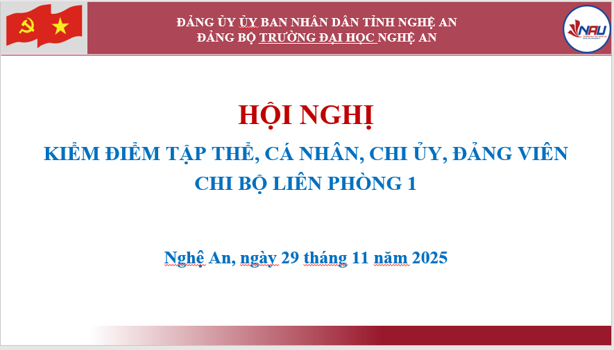 CHI BỘ LIÊN PHÒNG 1 TỔ CHỨC HỘI NGHỊ KIỂM ĐIỂM, ĐÁNH GIÁ, XẾP LOẠI CHẤT LƯỢNG TỔ CHỨC ĐẢNG VÀ ĐẢNG VIÊN NĂM 2025