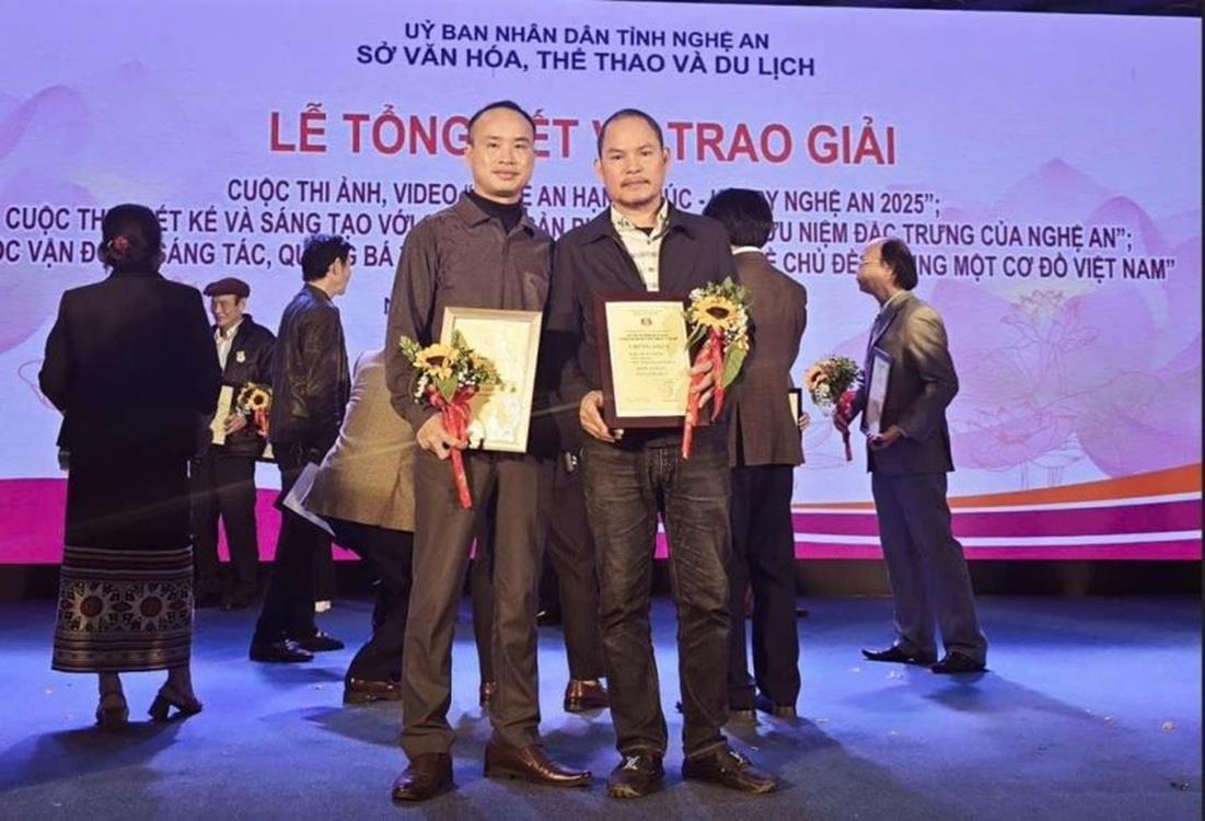 Hai giảng viên khoa Khoa học Cơ bản, Trường Đại học Nghệ An đoạt giải cao tại Cuộc vận động sáng tác VHNT năm 2025
