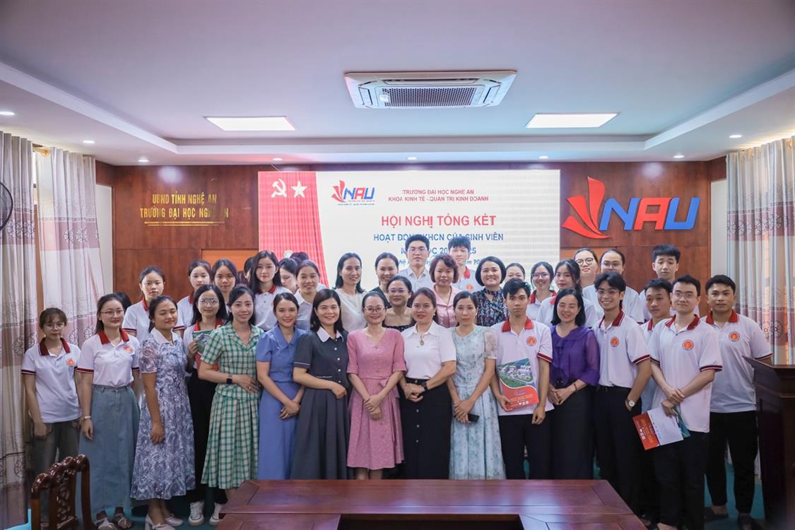 Hội nghị Tổng kết hoạt động Nghiên cứu khoa học (NCKH) của sinh viên năm học 2024–2025.