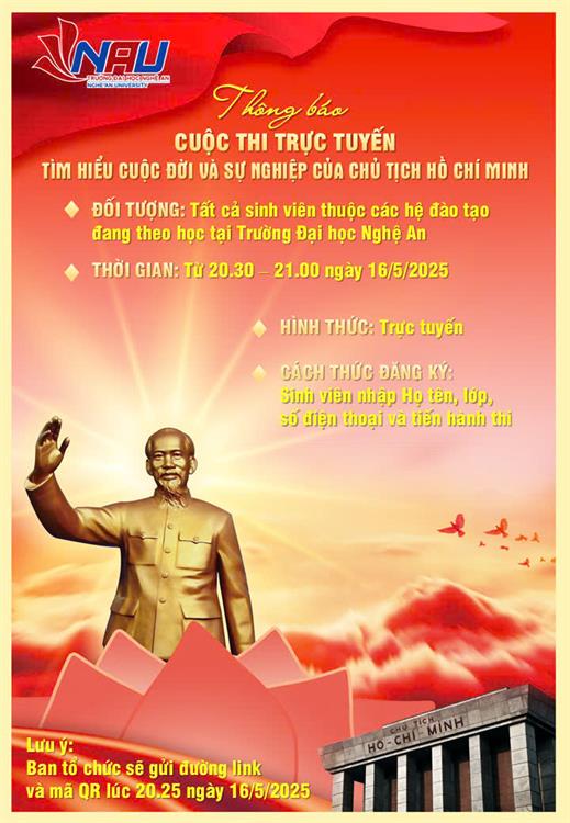 Thông báo về việc tham gia cuộc thi “Tìm hiểu Cuộc đời và sự nghiệp của Chủ tịch Hồ Chí Minh” năm 2025.