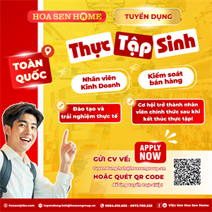 Công ty cổ phần tập đoàn Hoa Sen tuyển dụng Thực tập sinh