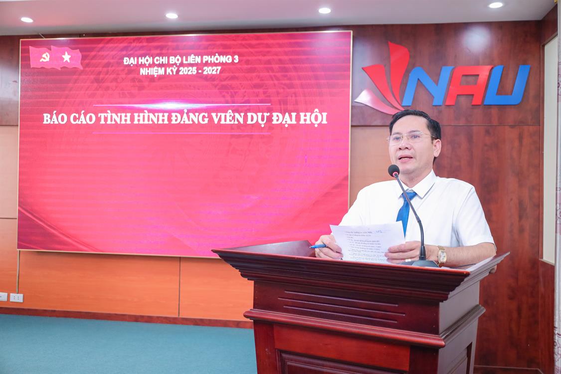 Đại hội chi bộ Liên phòng 3 nhiệm kỳ 2025-2027 