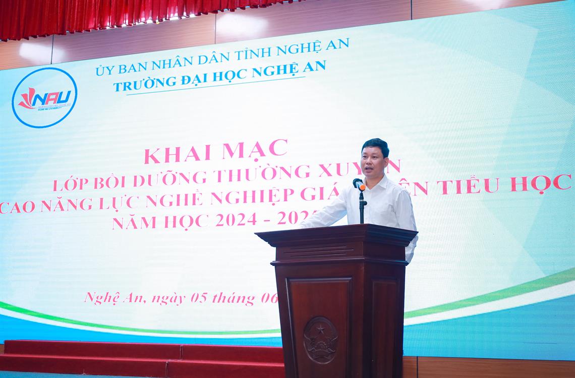 Khai mạc lớp Bồi dưỡng Nâng cao năng lực, phẩm chất đáp ứng chuẩn nghề nghiệp cho giáo viên Trường Tiểu học tại các đơn vị sự nghiệp giáo dục công lập