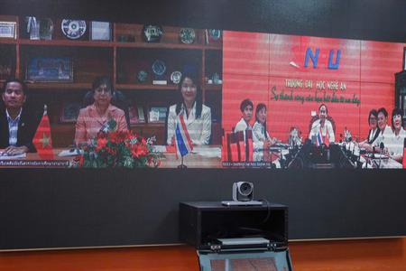 Lễ ký kết Biên bản ghi nhớ hợp tác giữa Trường Đại học Nghệ An và Trường Đại học  Rajabhat Maha Sarakham, Thái Lan