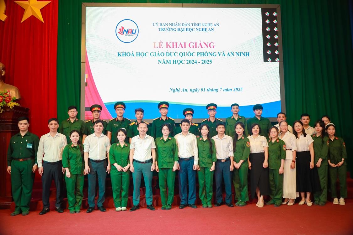 NAU Khai giảng Khoá học  Giáo dục Quốc phòng và An ninh năm học 2024-2025