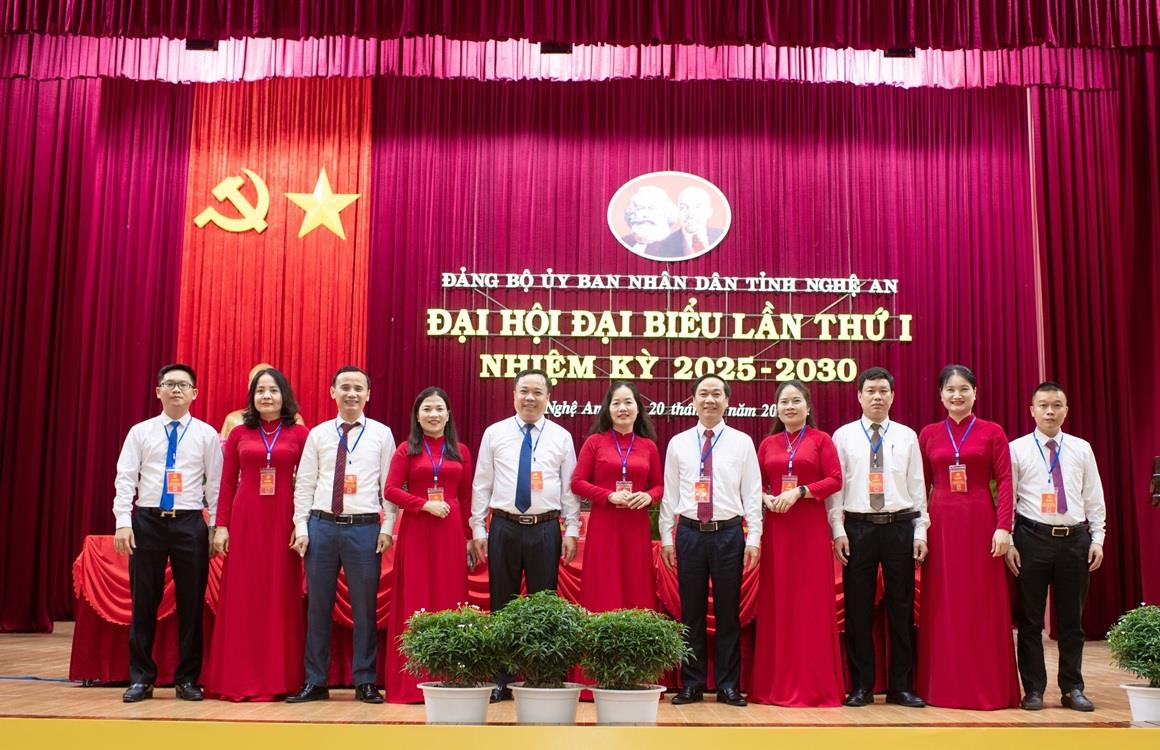 Chúc mừng thành công Đại hội Đảng bộ UBND tỉnh Nghệ An lần thứ I, nhiệm kỳ 2025 - 2030