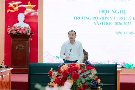 HỘI NGHỊ TRƯỞNG BỘ MÔN VÀ TỢ LÝ ĐÀO TẠO NĂM HỌC 20206 -2027 