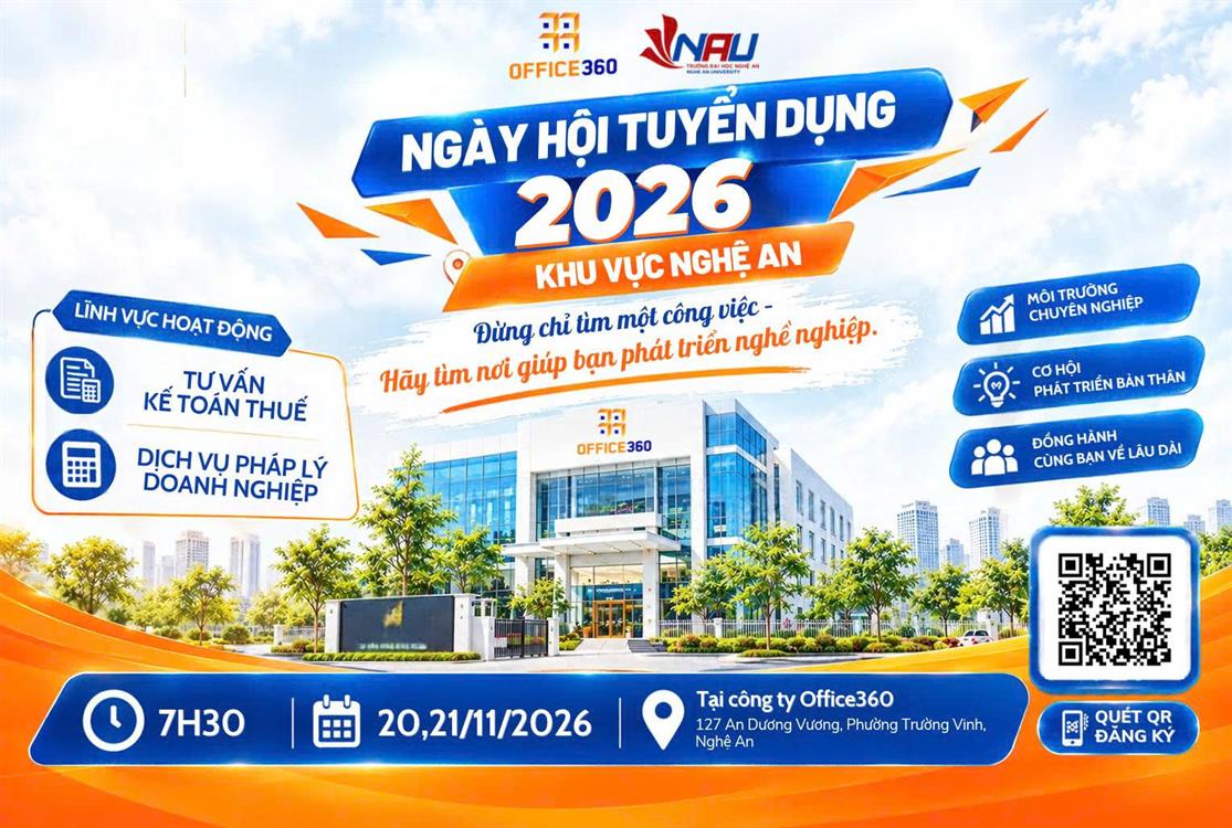 OFFICE 360 tuyển dụng học việc kế toán