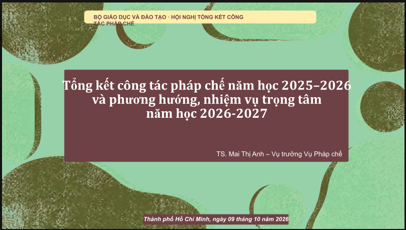 TRƯỜNG ĐẠI HỌC NGHỆ AN THAM DỰ HỘI NGHỊ TỔNG KẾT CÔNG TÁC PHÁP CHẾ NĂM HỌC 2025–2026, TRIỂN KHAI NHIỆM VỤ NĂM HỌC 2026–2027
