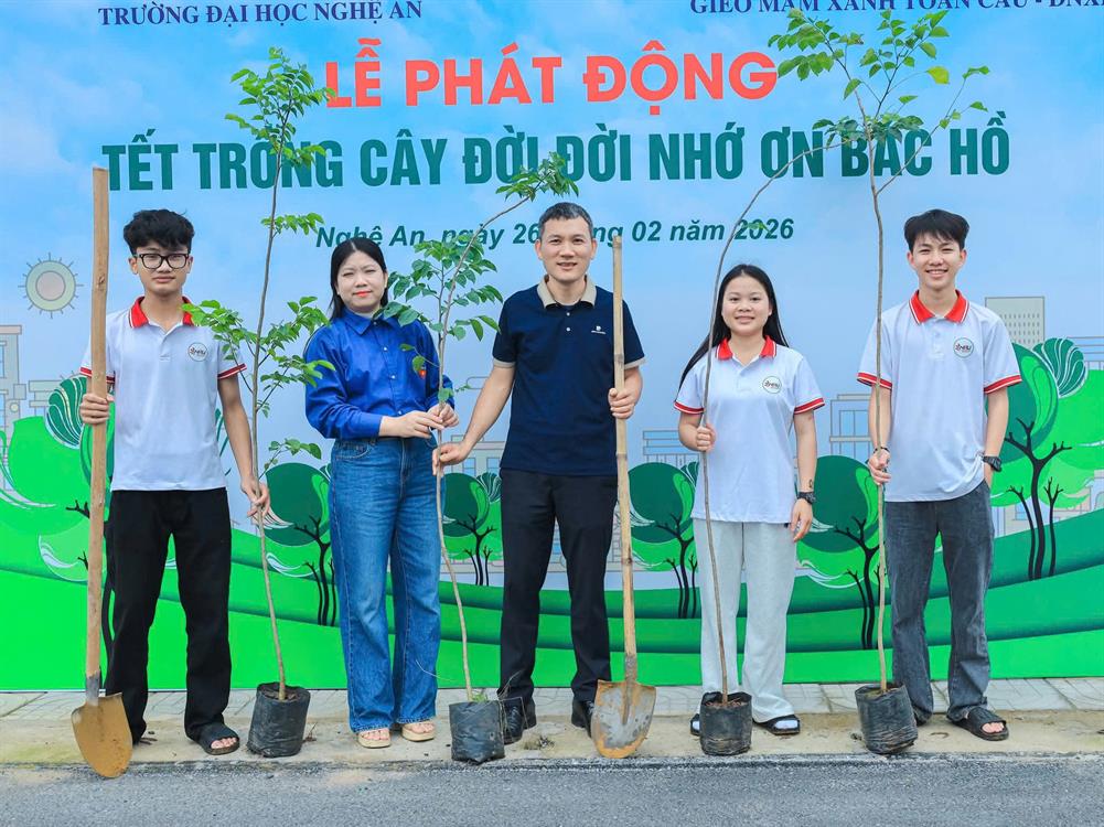Khoa CNTT – NAU hưởng ứng Lễ phát động “Tết trồng cây đời đời nhớ ơn Bác Hồ” Xuân Bính Ngọ 2026