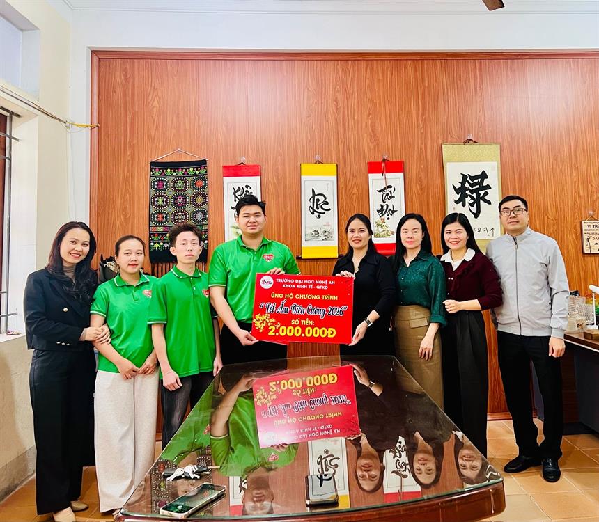 KHOA KINH TẾ – QUẢN TRỊ KINH DOANH  CHUNG TAY VÌ CHƯƠNG TRÌNH “TẾT ẤM BIÊN CƯƠNG 2026