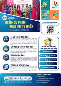 Khởi động mùa tuyển sinh  2026 – Khoa Giáo dục Trường Đại học Nghệ An – Điểm đến cho sinh viên ngành Sư phạm Khoa học Tự nhiên