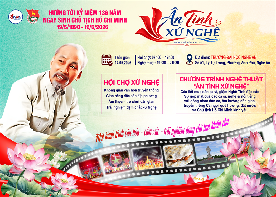 Sự kiện sắp diễn ra: Ân tình xứ Nghệ - Kết nối truyền thống, bồi đắp giá trị văn hóa dân tộc