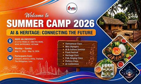 TRẠI HÈ SINH VIÊN QUỐC TẾ NAU 2026 AI & DI SẢN - KẾT NỐI TƯƠNG LAI