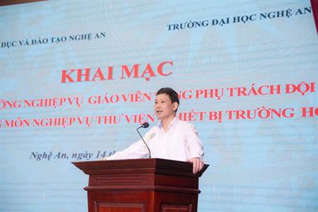 BỒI TRUNG TÂM BDNG&CBQLGD MỞ LỚP TỔNG PHỤ TRÁCH ĐỘI & CHUYÊN MÔN THƯ VIỆN THIẾT BỊ TRƯỜNG HỌC TRÊN ĐỊA BÀN TỈNH NGHỆ AN