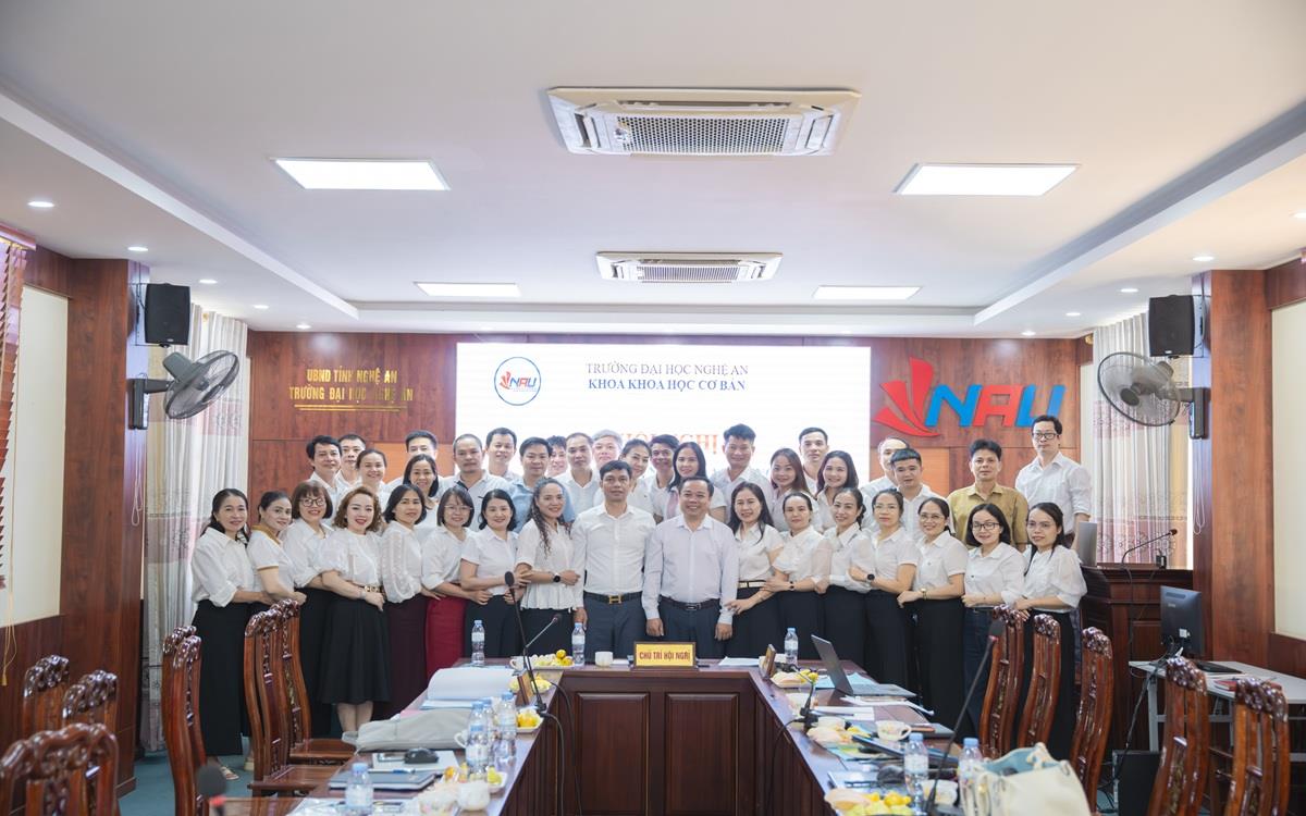 Hội nghị viên chức, NLĐ khoa Khoa học Cơ bản năm học 2026-2027  ĐỒNG THUẬN – TRÁCH NHIỆM – ĐỔI MỚI – PHÁT TRIỂN