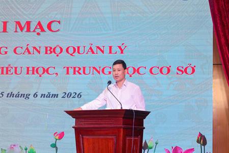TRUNG TÂM BDNG&CBQLGD KHAI MẠC LỚP BỒI DƯỠNG CÁN BỘ QUẢN LÝ CÁC TRƯỜNG MẦM NON, TIỂU HỌC VÀ TRUNG HỌC CƠ SỞ NĂM 2026  TRÊN ĐỊA BÀN TỈNH NGHỆ AN