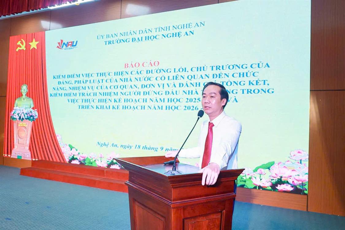Trường Đại học Nghệ An tổ chức Hội nghị Viên chức, Người lao động và triển khai nhiệm vụ năm học 2026–2027